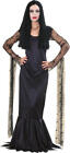 Morticia Adams Addams Family Halloween Fancy Dress Ladies Costume + Black Wig
