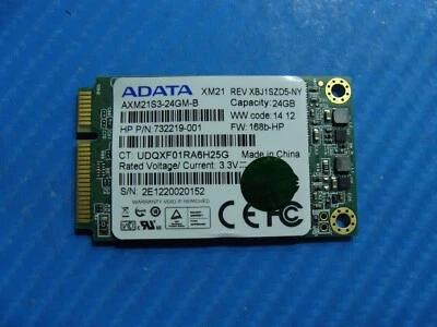 HP 17t-J100 ADATA 24GB mSATA SSD Solid State Drive AXM21S3-24GM-B 732219-001 - Image 1 of 2
