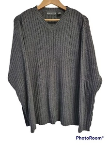Suéter Baracuta Para Hombre 100% Algodón Cuello en V Tejido Gris Oscuro Talla L Australia - Imagen 1 de 4
