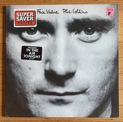 PHIL COLLINS FACE VALUE 1981 Factory sealed 1st press vinyl LP SD-16029 hype - Image 1 of 4