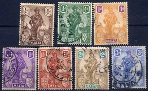 Malta 1922 Nationalsymbol gebraucht (SC# 98-103, 105) - Bild 1 von 1