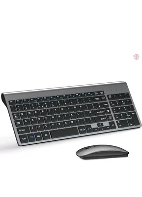 Wireless Keyboard & Mouse Ultra Slim Combo, TopMate 2.4G Silent Compact  KM9000 - Image 1 of 4