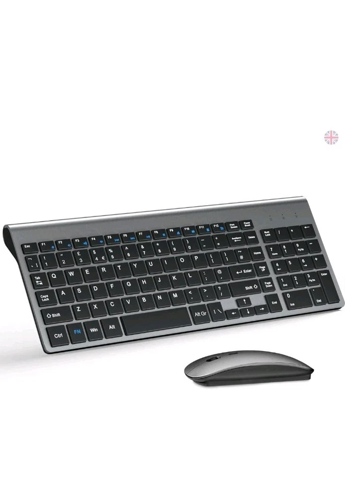 Wireless Keyboard & Mouse Ultra Slim Combo, TopMate 2.4G Silent Compact  KM9000 - Image 1 of 4