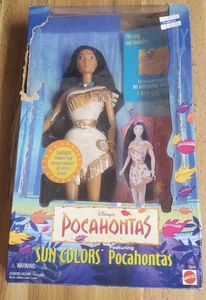 Muñeca Barbie Mattel Disney 1995 Pocahontas Sun Colors #13328 - Imagen 1 de 6