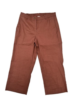 J. Jill льняной эластичной широкие ноги гостиной брюки эластичный Lagenlook женщин размер 14 - Изображение 1 из 4