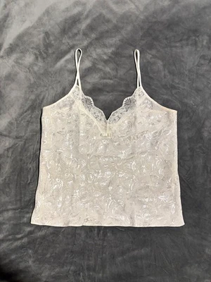 复古 Timeless ST MICHAEL Marks&Spencer 伦敦 Rare2Find Y2K 象牙色上衣,尺寸 12 — 第 1/4 张图片