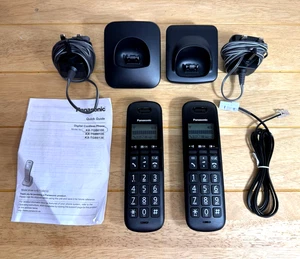 Panasonic Digital Cordless Phone Twin Handset Set – Model KX-TGB610E - Working - Picture 1 of 15