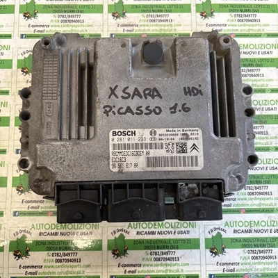 Centralina Motore Citroën Xsara Picasso 1.6 HDI - 0281011233 - Immagine 1 di 3