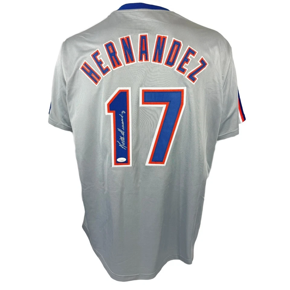 Camiseta firmada autografiada por Keith Hernández MLB New York Mets certificado de autenticidad JSA Foto 1 de 3