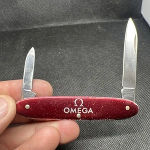 Omega Victorinox Vintage Swiss Made Folding Pocket Knife Multi Tool Snappy - Picture 1 of 5