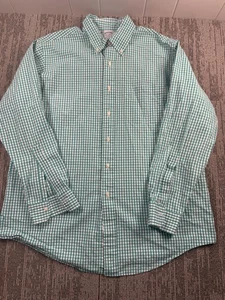 Brooks Brothers Hemd Herren 17-35 grün kariert Regent Supima Baumwolle Button Down - Bild 1 von 7