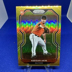 2021 Panini Prizm True Gold 3/10 - Keegan Akin #14 (RC) - Picture 1 of 4