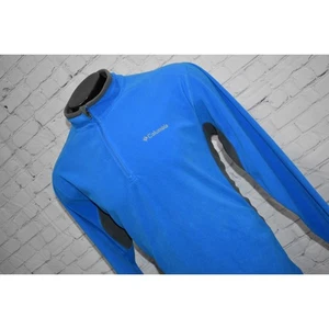 Columbia Fleece Jacket Pullover 1/4 Zip Mens Size XL Camping Hiking Polyester - Picture 1 of 6