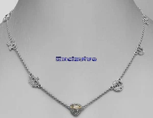 NEU $ 98 JUICY COUTURE PAVE ICON BY THE YARD HALSKETTE - Bild 1 von 2