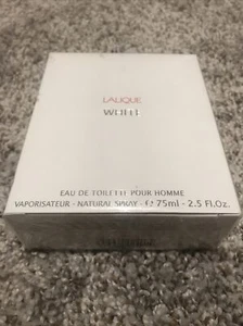 Lalique White Pour HOMME 75ml 2.5Fl.Oz. EDT Spray New Sealed - Picture 1 of 3
