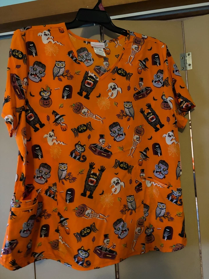 Blusa Médica Scrubstar Premium Halloween Mujer 2XL NUEVA CON ETIQUETAS Foto 1 de 1