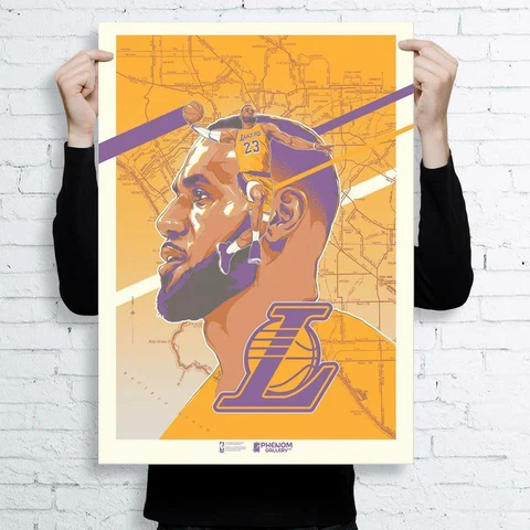 LeBron James Los Angeles Lakers Robzilla Limited Edition Serigraph Print Cover