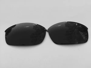 GRAVIERTE POLARISIERTE ONYX SCHWARZE ERSATZGLÄSER FÜR OAKLEY FLAK JACKE - Bild 1 von 3