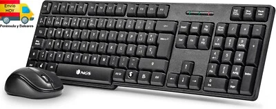 TECLADO Y RATON INALAMBRICO ESPAÑOL COMBO PC WINDOWS LINUX - Imagen 1 de 4