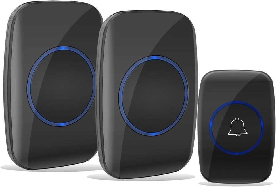 Timbre Inalambrico Impermeável Con 2 Receptores Timbre Para Casa Apartamento Novo - Imagem 1 de 4