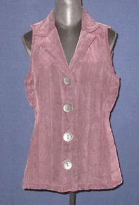 Habitat Women's Medium Silk Purple Padded Fashion Vest - Picture 1 of 11