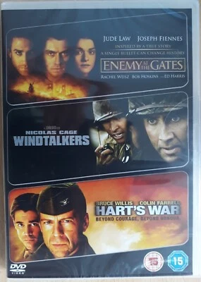 ENEMY AT THE GATES/WINDTALKERS/HART'S WAR (3-DISC DVD SET, 2009) *NEW & SEALED* - Image 1 of 2