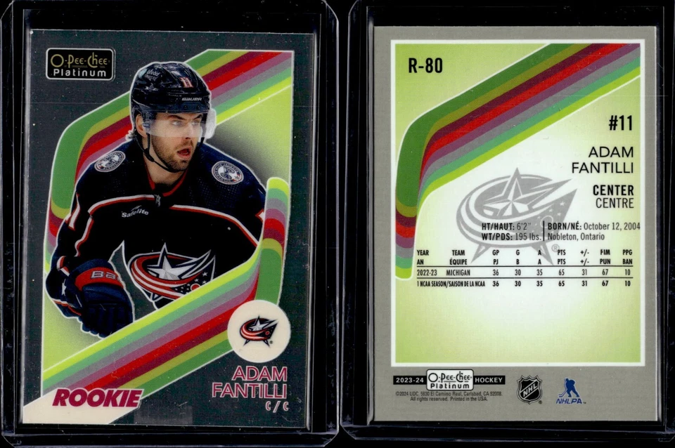 2023-24 O-Pee-Chee Platinum Retro Rookie #R-80 Adam Fantilli - Image 1 of 1