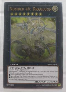 Yugioh - Number 46: Dragluon *Ultimate Rare* SHSP-EN050 (NM) - Picture 1 of 3