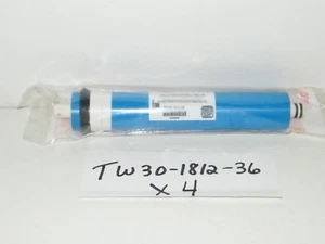 4 Dow Filmtec RO Membranes TW30-1812-36 36 GPD Gallons Per Day Reverse Osmosis - Picture 1 of 2