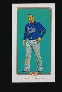 CARLOS PENA ⚾ 2010 Topps 206 Mini Caramels #183 Tampa Bay Rays - Picture 1 of 2