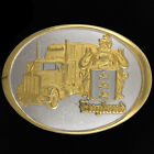 England Trucking Company camionneur semi-conducteur plaque d'or occidentale vintage ceinture boucle de ceinture
