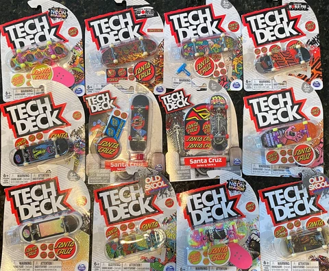 Tech Deck YOU CHOOSE - Santa Cruz Blind Primitive Revive Finesse DGK & more NEW Cover