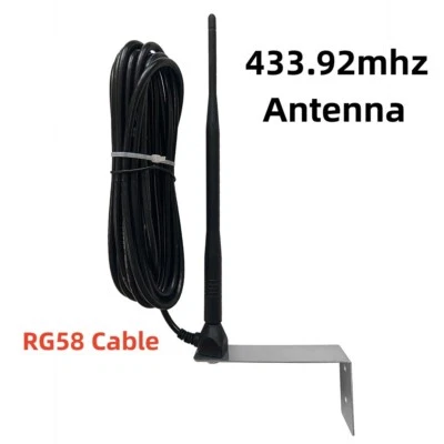 433MHz/433.92MHz Booster /Outdoor Gate/Garage/Receiver Antenna 5-meter Wire RG58 - Image 1 of 4