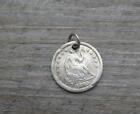 USA 1845 Seated Liberty Half Dime Silver Keepsake Coin Charm