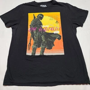 Star Wars T shirt Mens Medium The Mandalorian - Picture 1 of 4