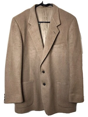 Givenchy Brown Twill Tweed Pure Wool 2 Btn Mens Jacket Sport Coat Blazer - Image 1 of 4