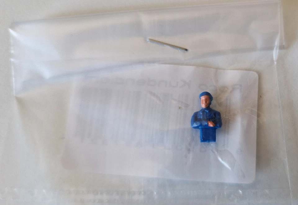 Roco 89732 Lokführer E-Lok gerade, blau, Spur H0, NEU OVP *