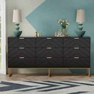 9 Drawer Chest Of Dresser Storage Tower Cabinet Bedroom Organizer Living Room - Picture 1 of 17