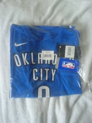 Camiseta Russell Westbrook #0 OKC THUNDER NIKE Dri-Fit Niños Talla Mediana (10-12) *NUEVA CON ETIQUETAS* Foto 1 de 4