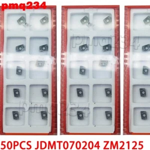 50PCS JDMT070204 ZM2125 JDMT 07 0204 milling carbide inserts indexable CNC tools - Picture 1 of 6