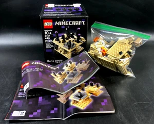 LEGO Minecraft Micro World 21107 ~ The End Box & Manuals Retired - Picture 1 of 8