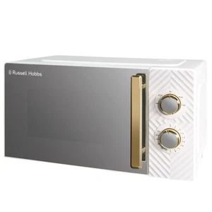 Russell Hobbs RHMM723 Solo Microwave Oven Manual Control Groove 17L 700w White - Picture 1 of 10