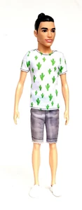 Barbie Fashionistas Ken Doll with Man Bun Cactus Print Top, #16 Mattel 2016 - Picture 1 of 3