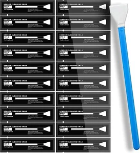 20 pièces écouvillons de nettoyage de capteur 16 mm pour capteurs APS-C des reflex numériques ou reflex DDR - Photo 1 sur 9