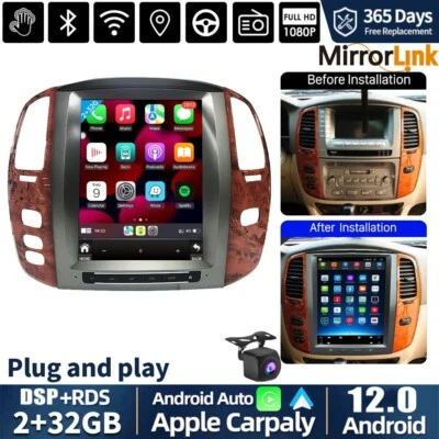 Radio estéreo para coche Toyota Land Cruiser LC100 2002-2007 Android Carplay GPS AHD Foto 1 de 4