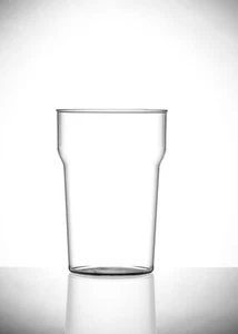 1 Pint Unbreakable Stacking Tulip Glass – Clear Reusable Plastic Beer Glass - Picture 1 of 5