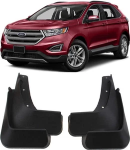 Genuine Front & Rear Splash Guards Mud Guard Flaps For 2015-2018 Ford Edge - Picture 1 of 12