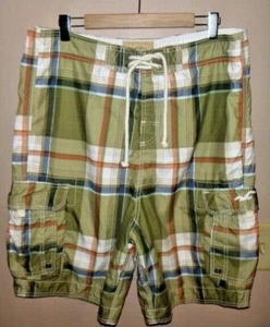 MENS HOLLISTER CARGO BOARD SHORTS SWIM TRUNKS  SIZE LARGE ... WOW!!! - Picture 1 of 6