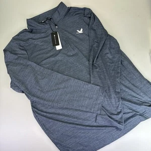Travis Mathew The Heater 1/4 Zip Golf Pullover In Blue, Size XXL 46-48” Chest - Picture 1 of 5