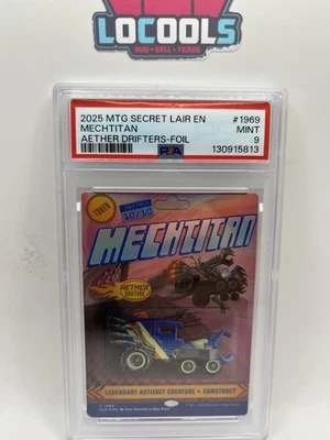 2025 MTG Magic Mechtitan Token Secret Lair Drop Series - PSA 9  Mint Foil - Image 1 of 2